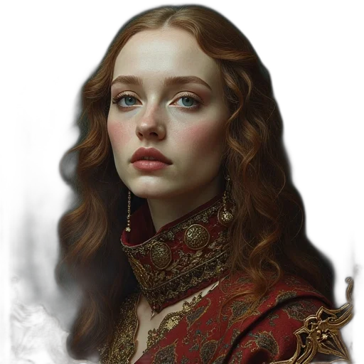 face, crown, jewelry, staff transparent PNG cut-out