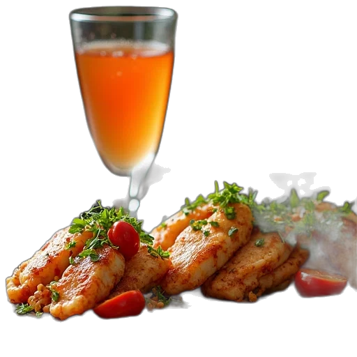 food, 3d render, photorealistic, collage transparent PNG cut-out