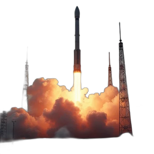 concept art, 3d render, outer space, north transparent PNG cut-out