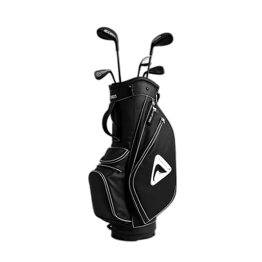 3d render, black, white, golf transparent PNG cut-out