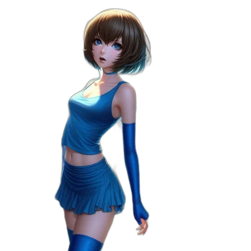 dress, staff, robot, concept art transparent PNG cut-out