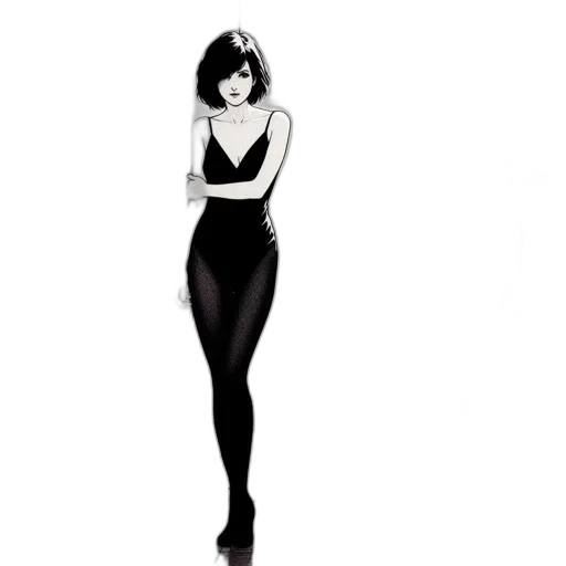 dress, cartoon, concept art, comic book art transparent PNG cut-out