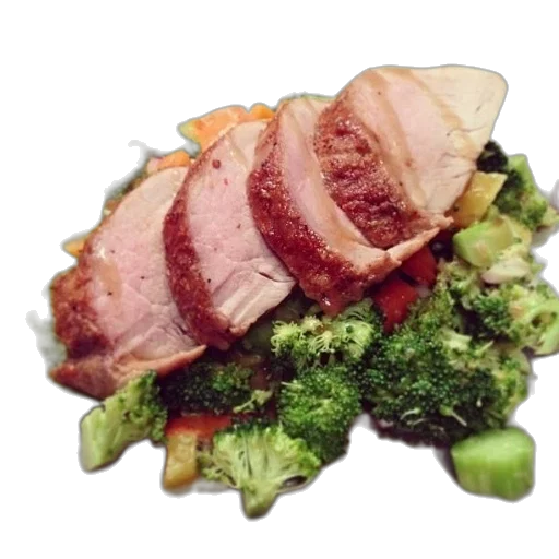 food, photorealistic, plate, slices transparent PNG cut-out