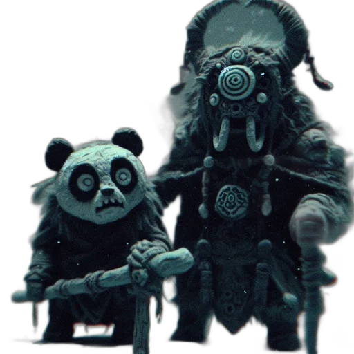 staff, mask, creature, animal transparent PNG cut-out