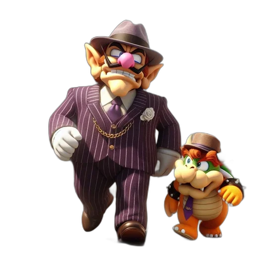 hat, staff, mask, 3d render transparent PNG cut-out