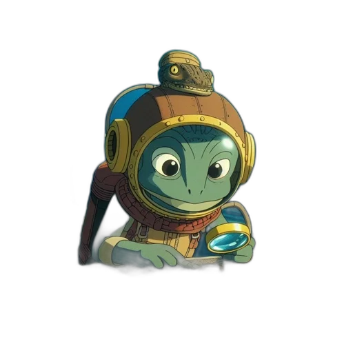 robot, staff, mask, creature transparent PNG cut-out