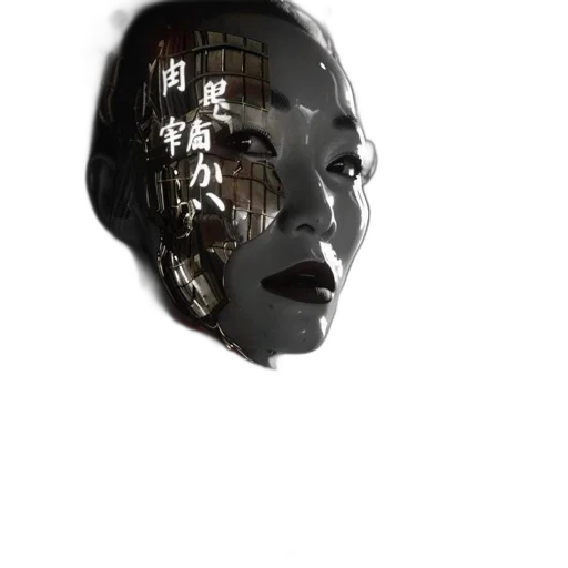 robot, face, mask, jewelry transparent PNG cut-out