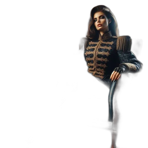 jacket, dress, concept art, 3d render transparent PNG cut-out