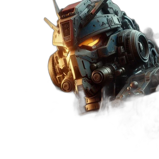 robot, weapon, mask, concept art transparent PNG cut-out