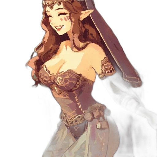 dress, crown, fantasy art, concept art transparent PNG cut-out