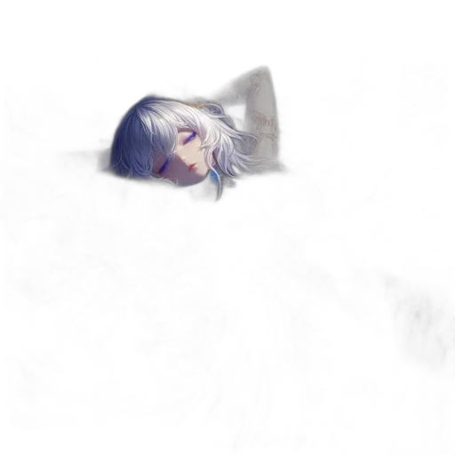creature, dragon, hair, face transparent PNG cut-out