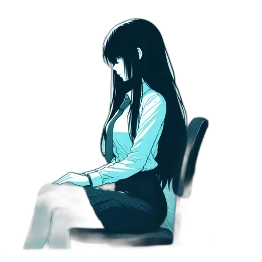 dress, jacket, robot, face transparent PNG cut-out
