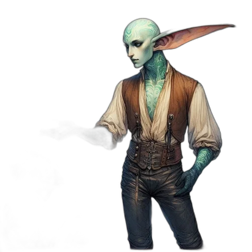 staff, jacket, mask, creature transparent PNG cut-out