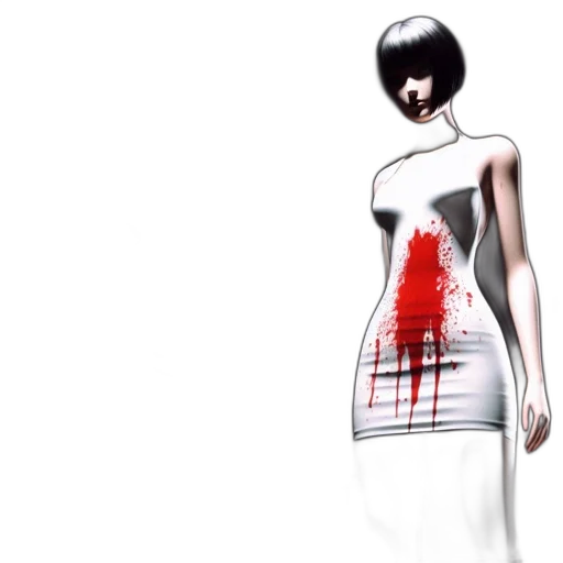 dress, concept art, 3d render, photorealistic transparent PNG cut-out