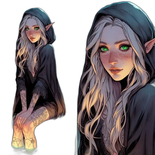 concept art, fantasy art, comic book art, pixel art transparent PNG cut-out