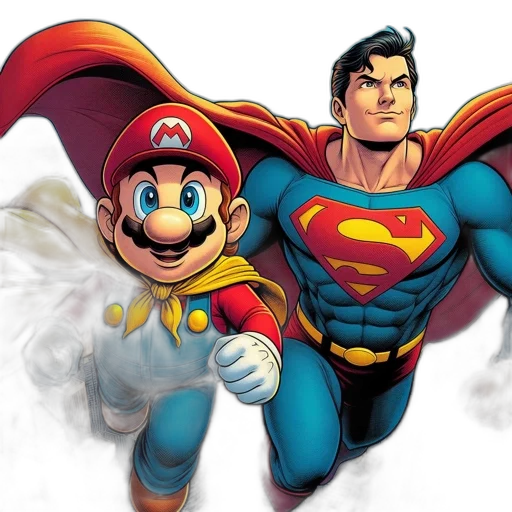 comic book art, concept art, 3d render, cartoon transparent PNG cut-out