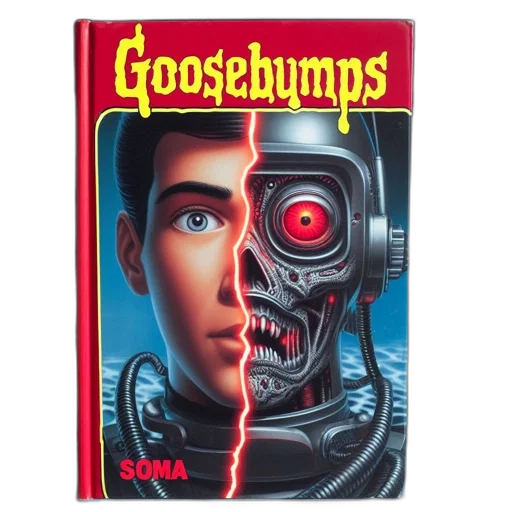 robot, comic book art, cyberpunk, copy transparent PNG cut-out