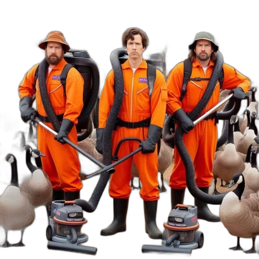 staff, concept art, three, men transparent PNG cut-out