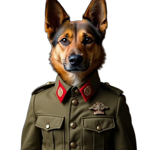 jacket, staff, animal, face transparent PNG cut-out