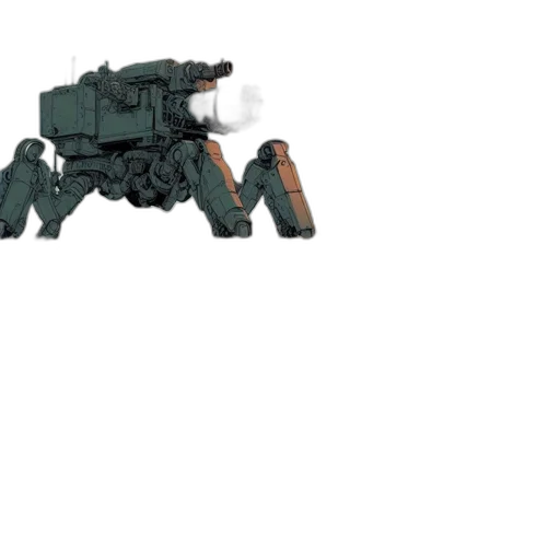weapon, robot, dragon, staff transparent PNG cut-out