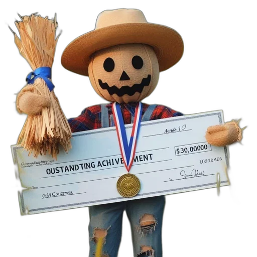 hat, staff, scarecrow, stands transparent PNG cut-out
