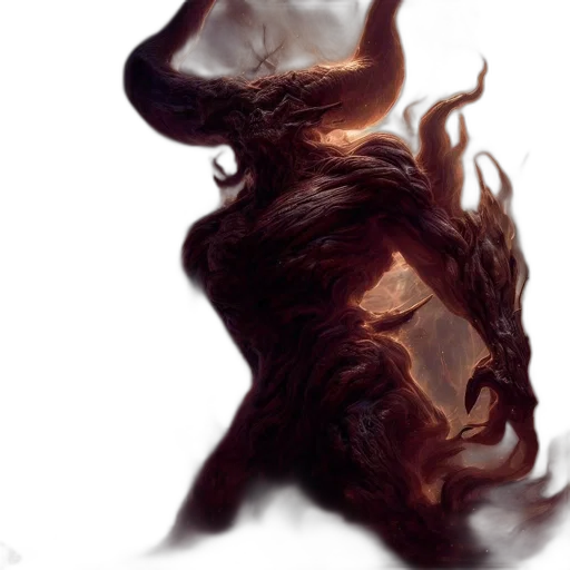 hair, dragon, mask, creature transparent PNG cut-out