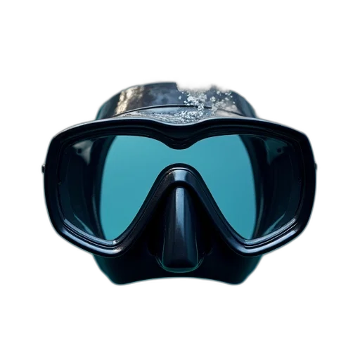 mask, 3d render, concept art, scuba transparent PNG cut-out