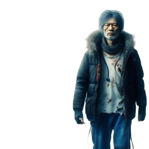 jacket, concept art, photorealistic, cyberpunk transparent PNG cut-out