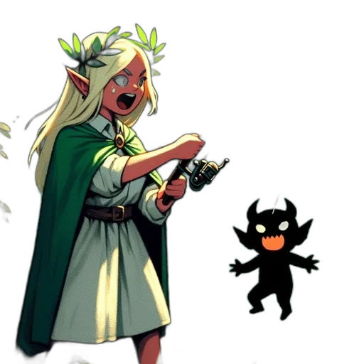 staff, concept art, comic book art, fantasy art transparent PNG cut-out