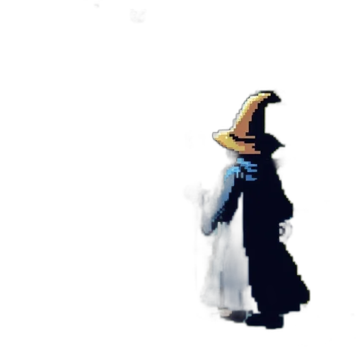 hat, staff, mask, creature transparent PNG cut-out