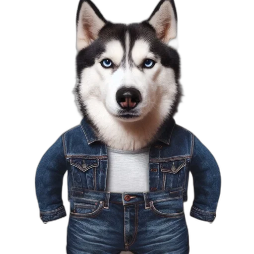 jacket, animal, face, creature transparent PNG cut-out