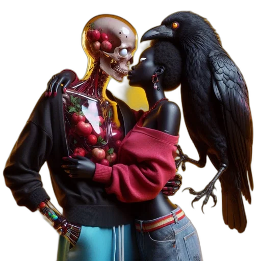 mask, robot, jacket, concept art transparent PNG cut-out