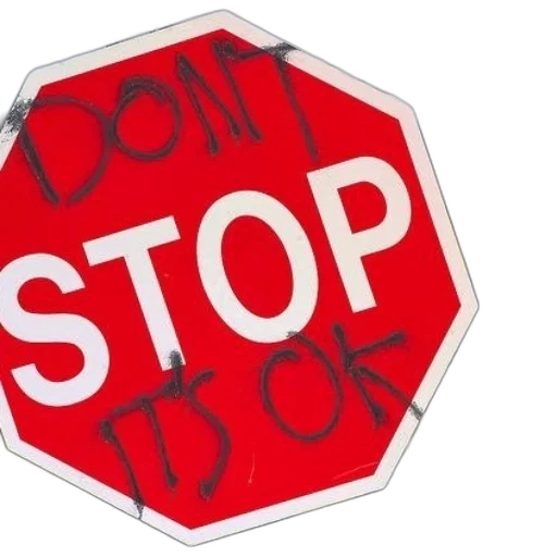 3d render, red, stop, sign transparent PNG cut-out