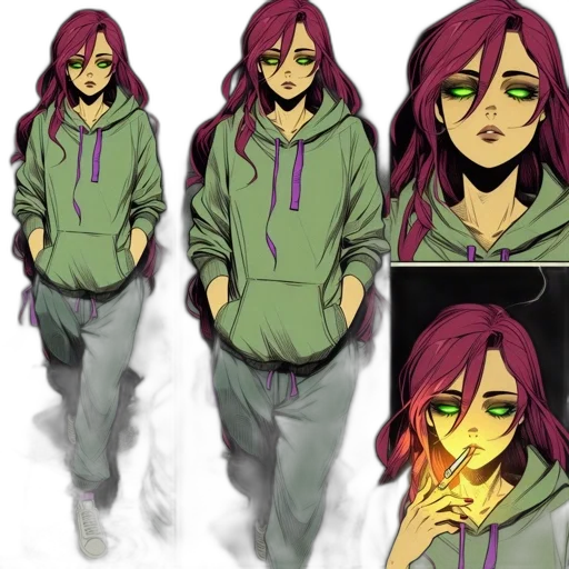 jacket, concept art, anime, cartoon transparent PNG cut-out