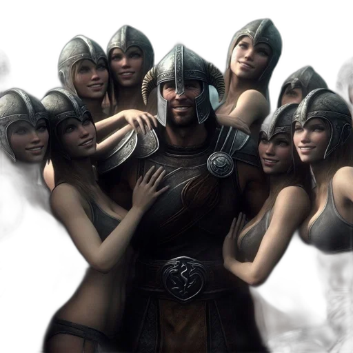 concept art, fantasy art, 3d render, photorealistic transparent PNG cut-out