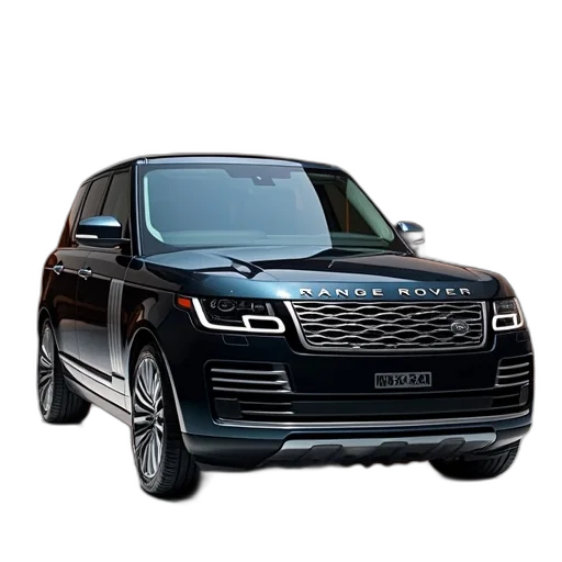 car, photorealistic, range, rover transparent PNG cut-out