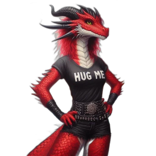 dragon, dress, creature, animal transparent PNG cut-out