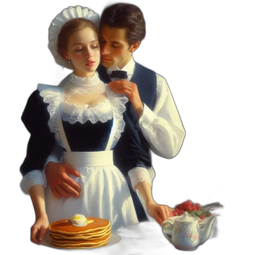 food, jewelry, dress, oil painting transparent PNG cut-out