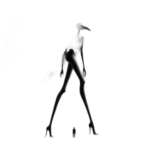 creature, dress, shoes, robot transparent PNG cut-out