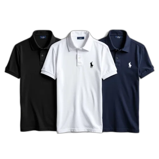 monochrome, collection, three, polo transparent PNG cut-out