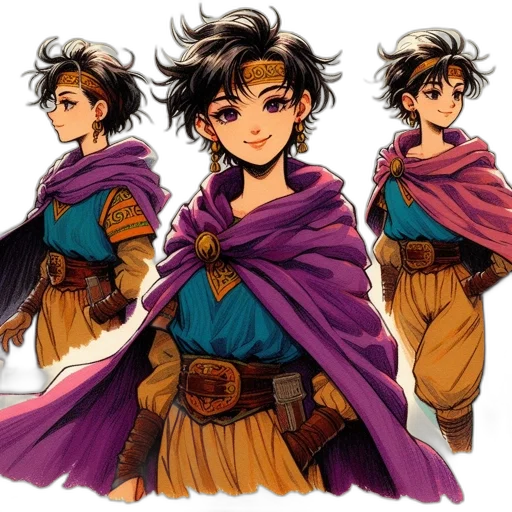 concept art, fantasy art, comic book art, anime transparent PNG cut-out