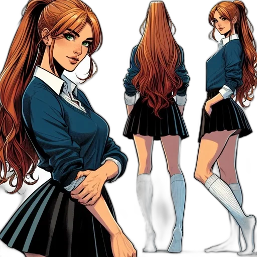 dress, comic book art, concept art, cartoon transparent PNG cut-out