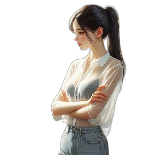 jacket, dress, face, staff transparent PNG cut-out