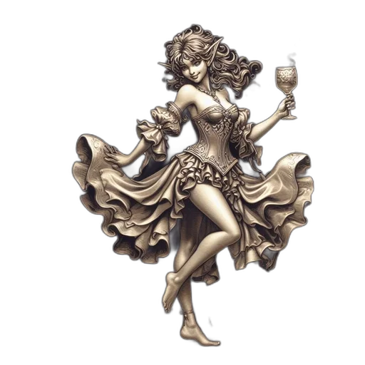 jewelry, dress, concept art, fantasy art transparent PNG cut-out