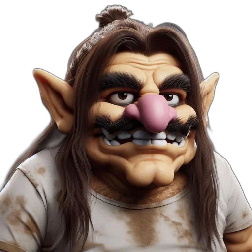 face, mask, creature, staff transparent PNG cut-out