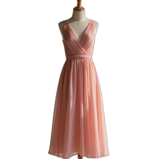 dress, 3d render, pastel, line transparent PNG cut-out