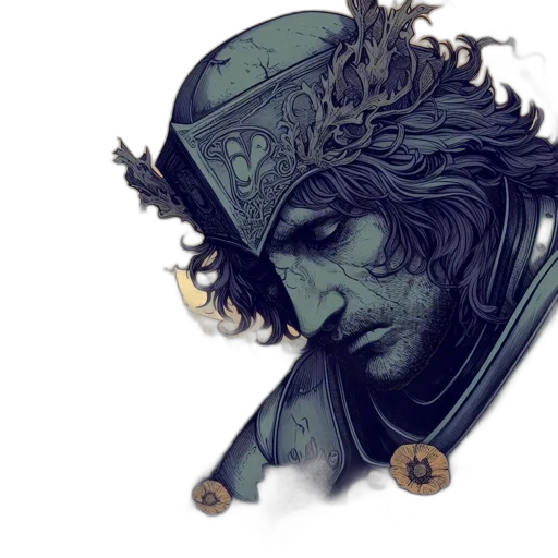 sword, crown, hat, face transparent PNG cut-out