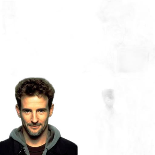 jacket, face, photorealistic, four transparent PNG cut-out