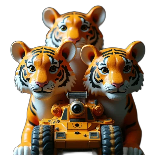 robot, animal, car, 3d render transparent PNG cut-out