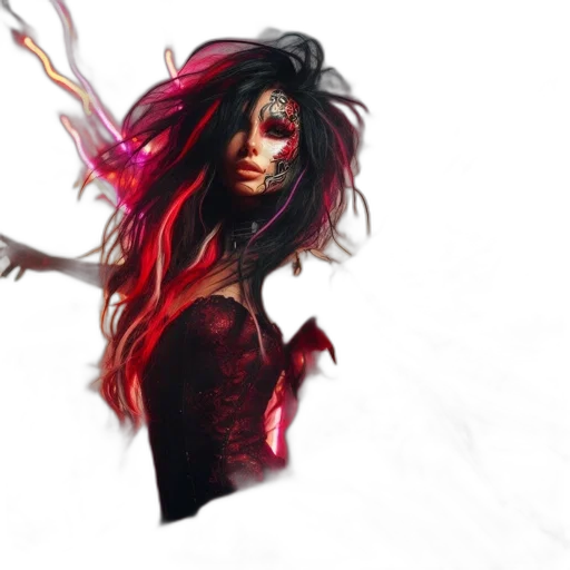 mask, creature, dress, face transparent PNG cut-out